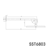 Elle 316 Overhead Shower - Matte Black